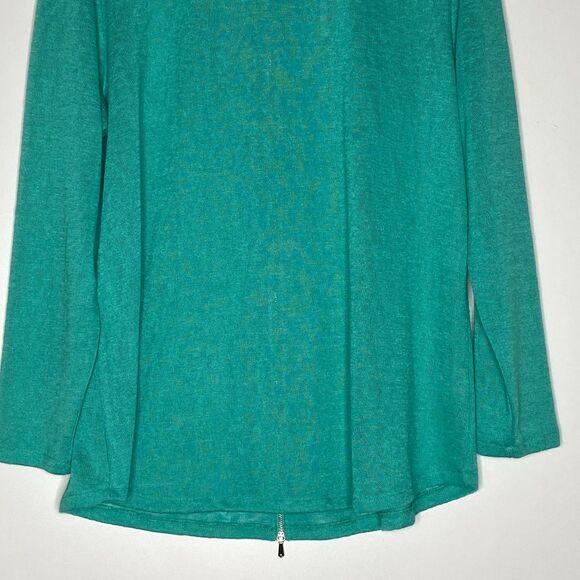 New Soft Surroundings Audley Long Sleeve Back ZipTop Women's Plus Size 1X - Picture 5 of 8